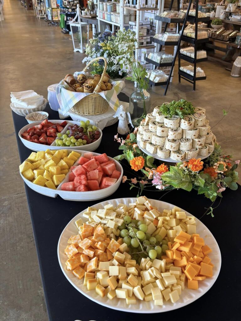 food at the Summer Sip n’ Shop event